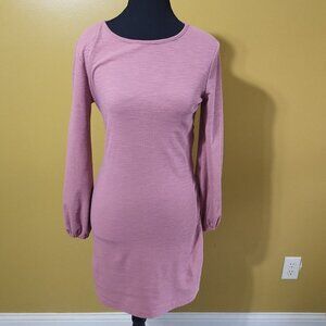 R. Vivimos Long Sleeve Pink Dress M